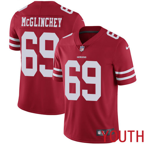 San Francisco 49ers Limited Red Youth Mike McGlinchey Home NFL Jersey #69 Vapor Untouchable->san francisco 49ers->NFL Jersey